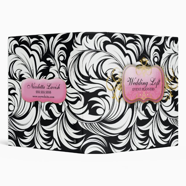 311 The Lavish Pink Plate Wedding Binder (Background)