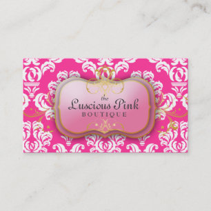 311-The Luscious Pink Plate   Hott Pink Business Card