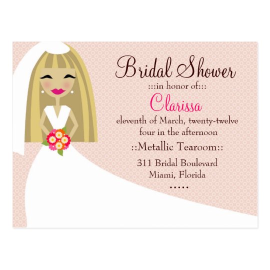 311-TOO CUTIE CLARISSA BRIDE BLONDE POSTCARD