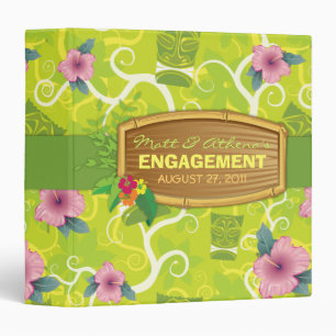 311-Tropical Tiki - Lime Green Binder