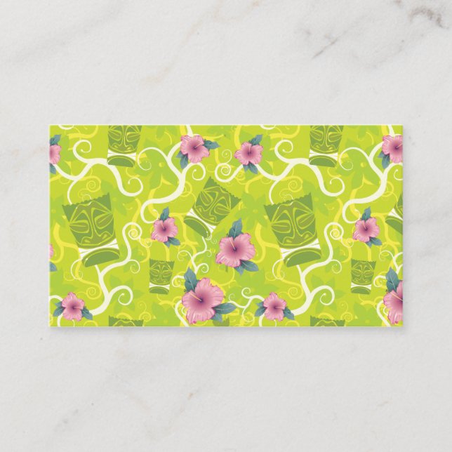 311-Tropical Tiki - Lime Green Name | Carte de pla (Devant)