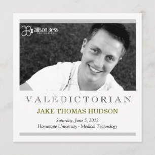 311 Valedictorian Graduation Announcement