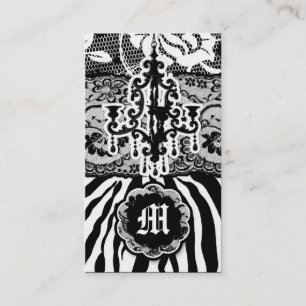311 Wild Mix N' Match Grey Zebra Business Card