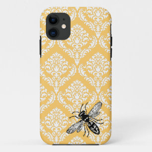 311 Yellow Damask Bee Hornet iPhone Cover