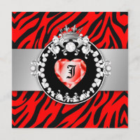 311 Zebra Tique Kiss Queen of Hearts Sweet16