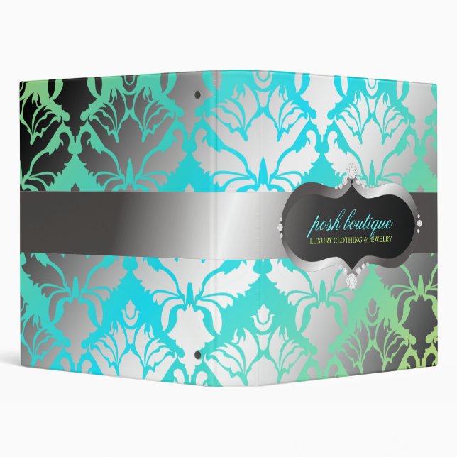 311 Zeopard Sign & Damask Shimmer Paradise Lime Binder (Background)