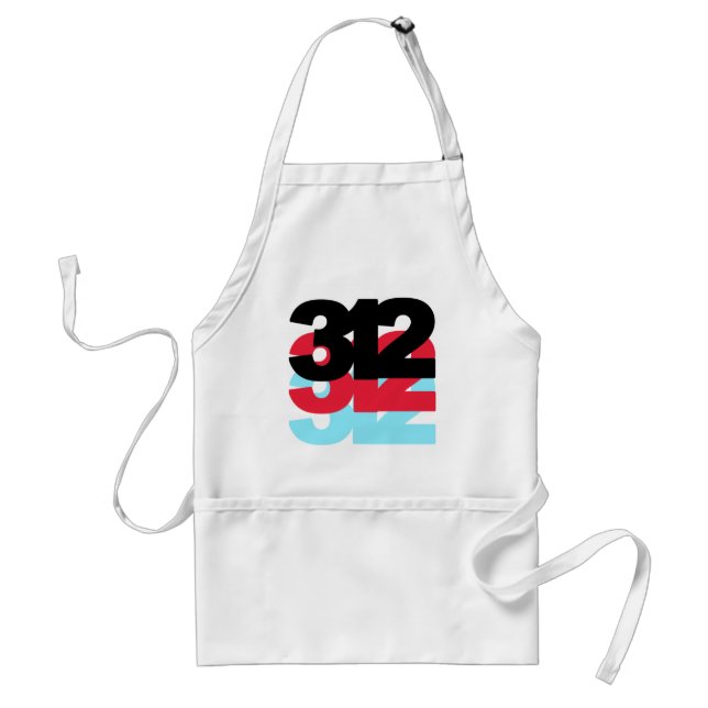 312 Area Code Standard Apron (Front)
