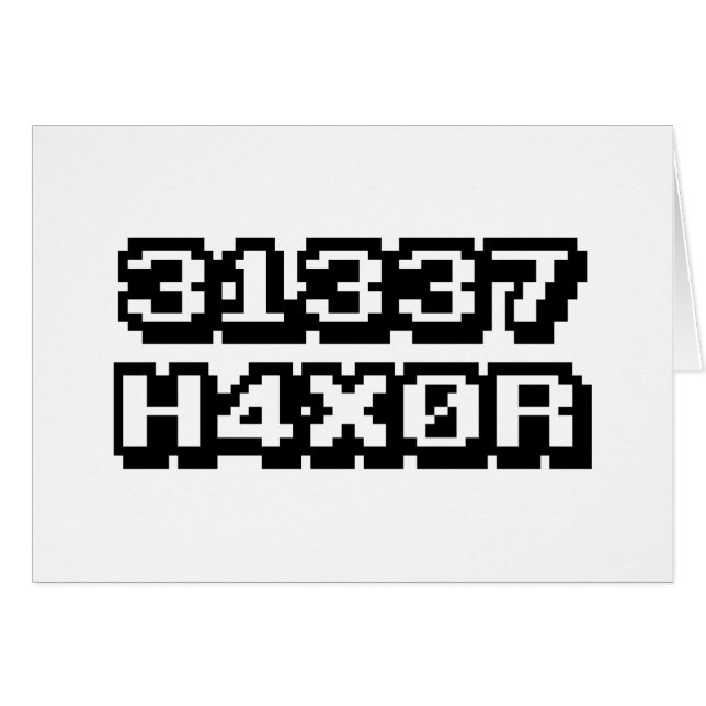 31337 H4X0R (Devant horizontal)