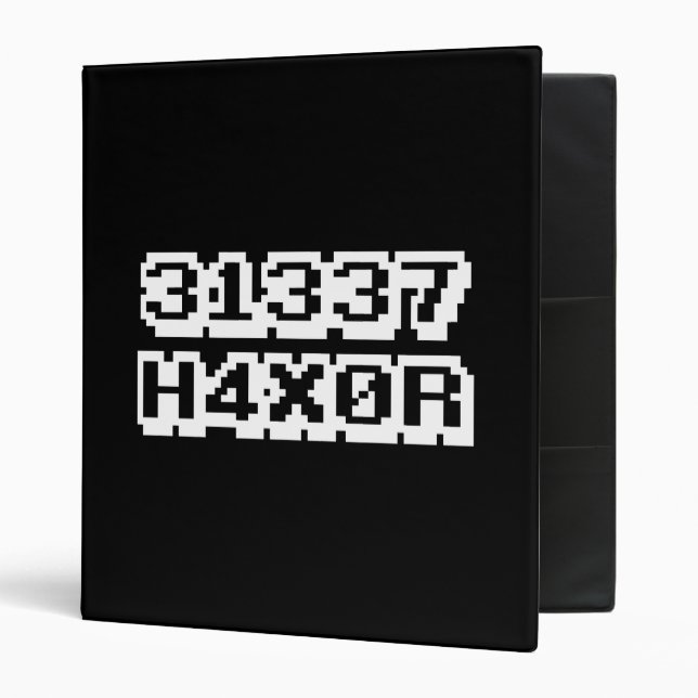 31337 H4X0R BINDER (Front/Inside)