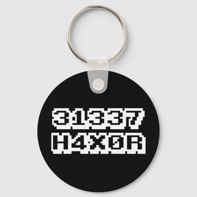 31337 H4X0R KEYCHAIN (Front)