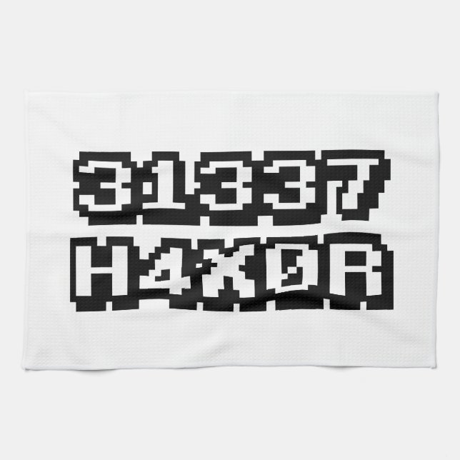 31337 H4X0R KITCHEN TOWEL (Horizontal)