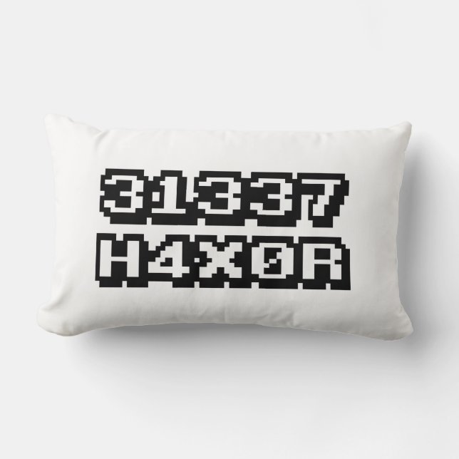 31337 H4X0R LUMBAR PILLOW (Front)