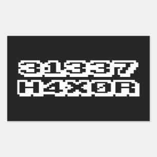 31337 H4X0R STICKER