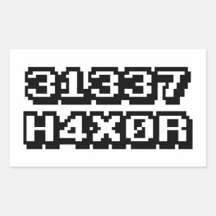31337 H4X0R STICKER