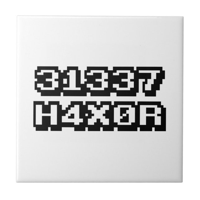 31337 H4X0R TILE (Front)