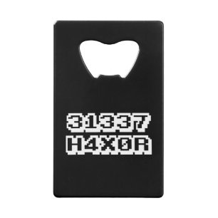 31337 H4X0R WALLET BOTTLE OPENER