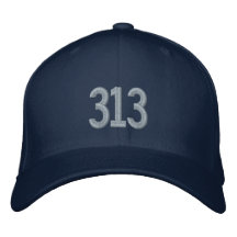 313 Embroidered Hat, Basic Flexfit Wool Cap