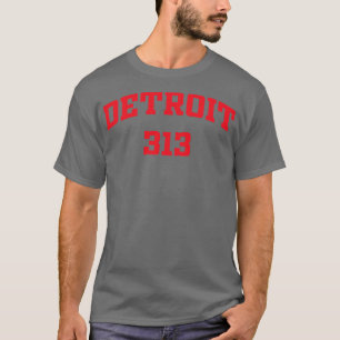 313 Red Text T-Shirt