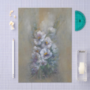 318 Purple white Tissue Paper
