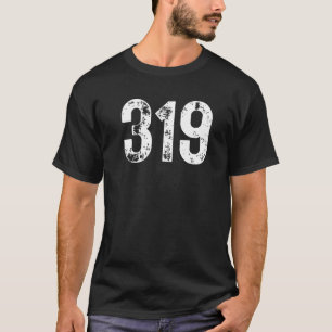319 Area Code Cedar Rapids IA Mobile Telephone Are T-Shirt