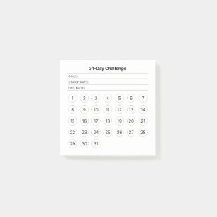 31-Day Challenge Monthly Notes