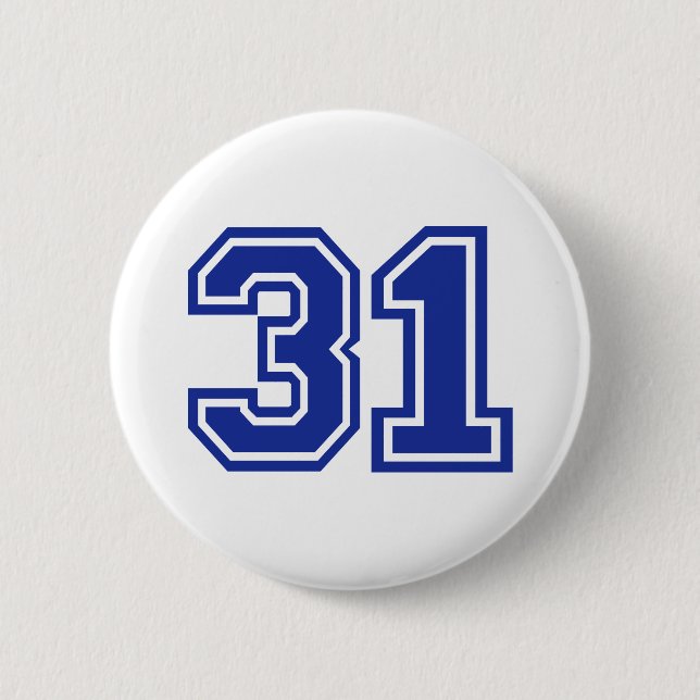 31 - number 2 inch round button (Front)