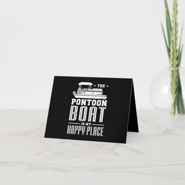 31.Pontoon boat Gifts for a Boat Fan Invitation (Front)