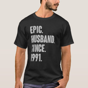31 Wedding Anniversary For Him Epic Husband Sinc T-Shirt