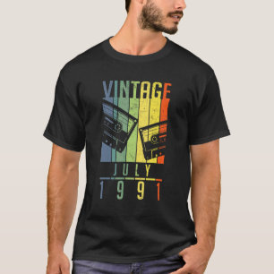 31 Year Old Vintage July 1991  31st Birthday T-Shirt