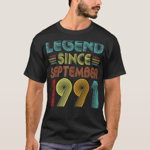 31 Years Old Legend Since September 1991 31th Bir T-Shirt