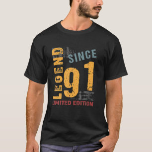 31 Years Old Vintage 1991 31Th Birthday Decoration T-Shirt