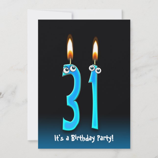 31e anniversaire Invitation de fête (Devant)