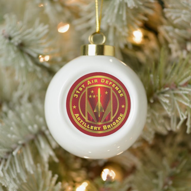31st Air Defence Artillery Brigade  Ceramic Ball Christmas Ornament (Tree)