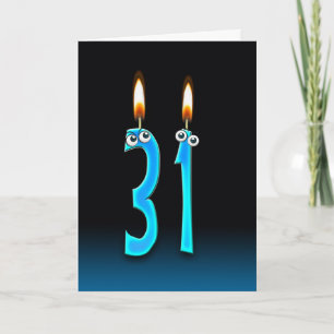31st Birthday Candles Card