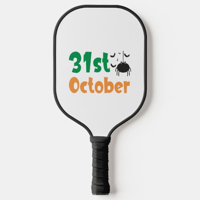 31st October - Halloween Pickleball Paddle (Front)