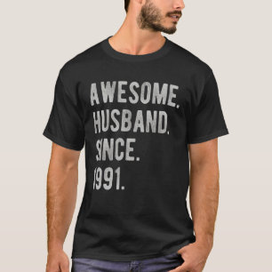 31st Wedding Aniversary For Him  Awesome Husband S T-Shirt