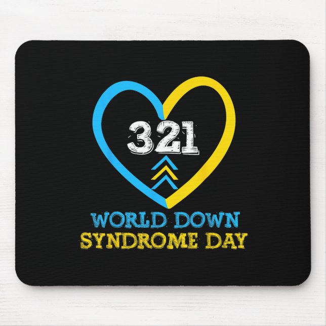 321 World Down Syndrome Awareness Day  Mouse Pad (Front)