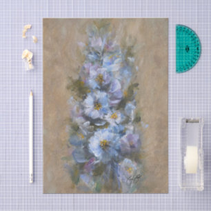 322 Blue and white Tissue Paper