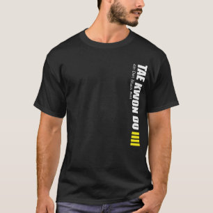 323-4-2 4th Dan Black Belt Tae Kwon Do Shirt