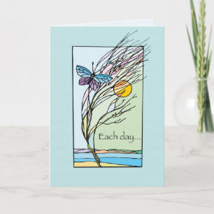 3266 Each Day Butterfly Encouragement Card