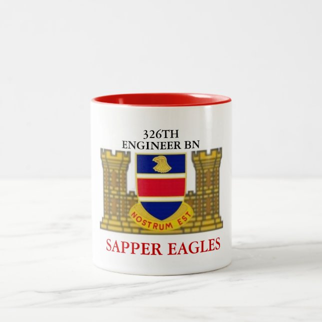 326TH ENGINEER BN SAPPER EAGLES MUG (Center)