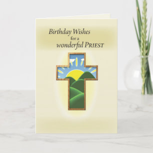 3272 Birthday Priest, Cross Card