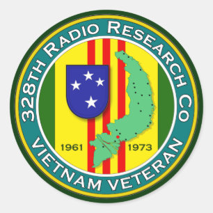 328th RRC - ASA Vietnam Classic Round Sticker
