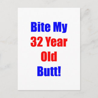 32 Bite My Butt Postcard