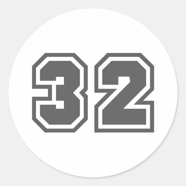 32 CLASSIC ROUND STICKER (Front)