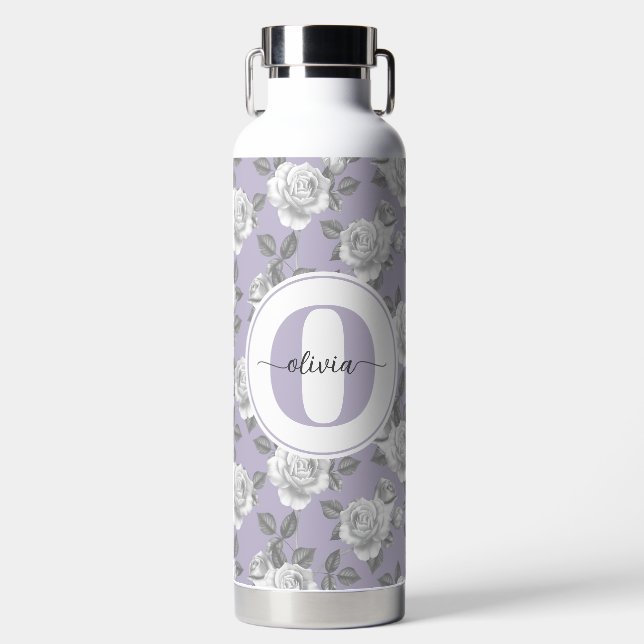  32 oz. Rose Jardin Monogramme Lavande Bouteille d (Avant)