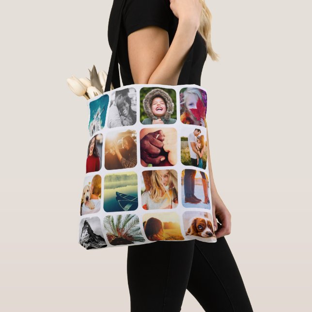 32 Photo Double Sided White Carry Bag (Close Up)
