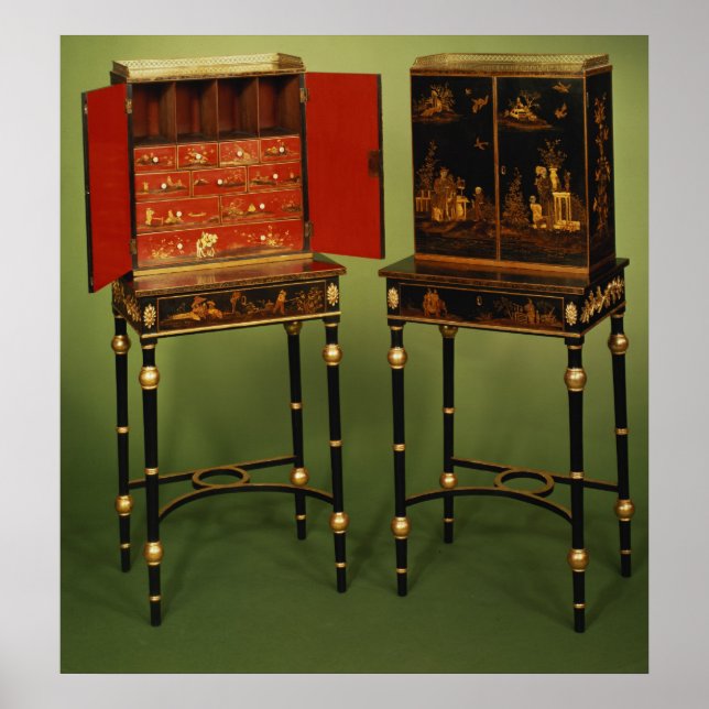 32:Two Chinoiserie cabinets, c.1770 Poster (Front)