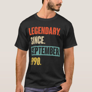 32 Year Old 32nd Birthday Legendary Since Septemb T-Shirt