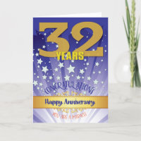 32 Year Recovery Anniversary Bold Numeral